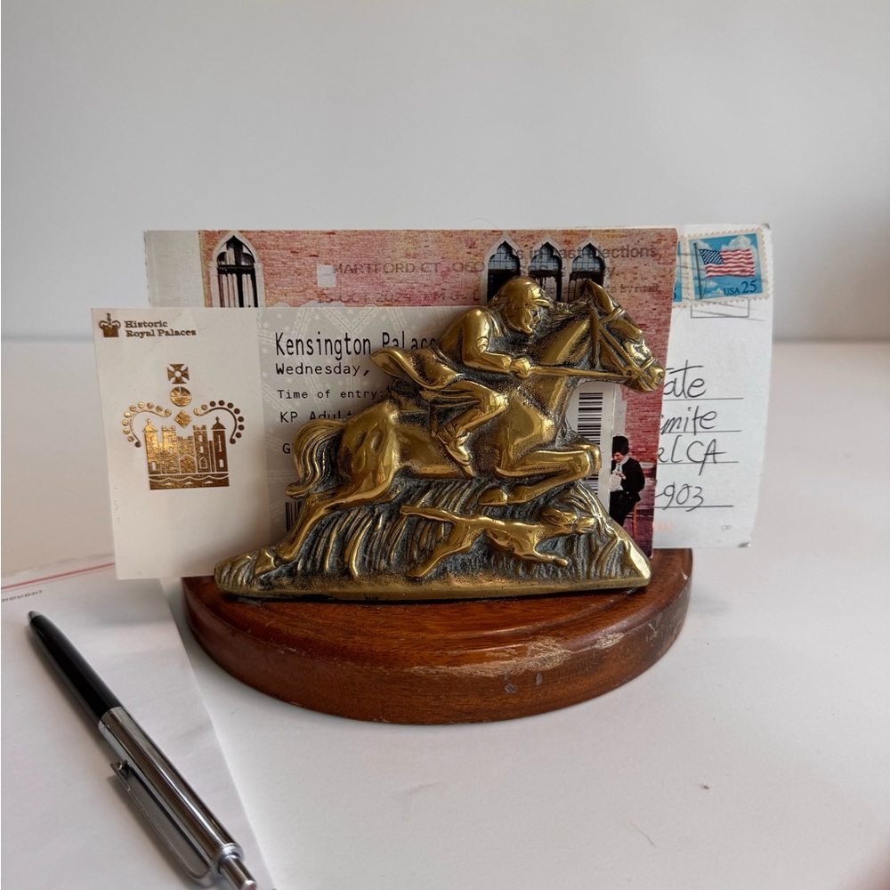 Equestrian Letter Holder Early 20th Century Great Britain